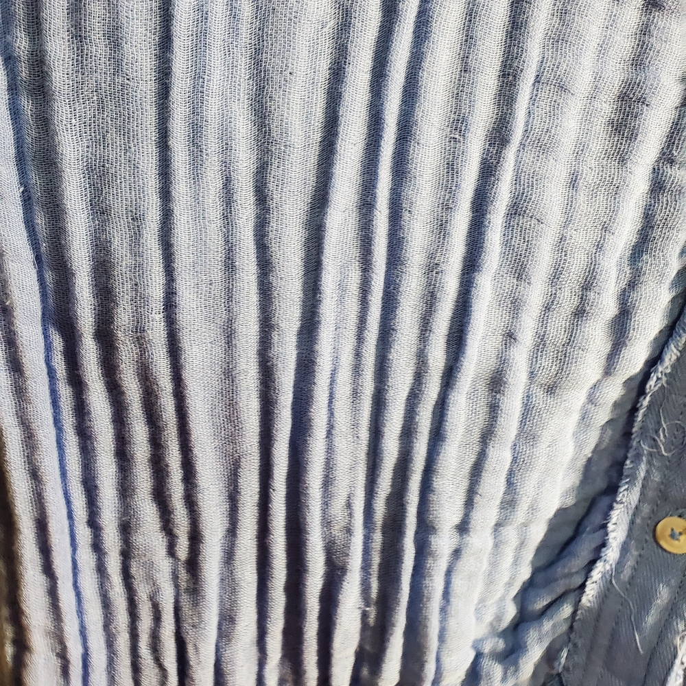 We The Free Light Blue Textured Shirt - Picture 6 of 16